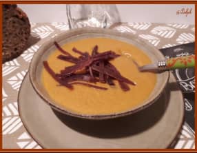 Velouté de champignons et patate douce