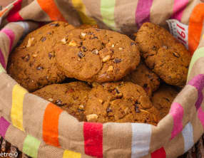 Cookies aux trois farines, amandes et chocolat