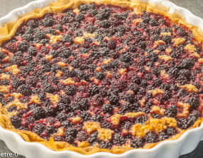 Tarte gourmande aux mûres