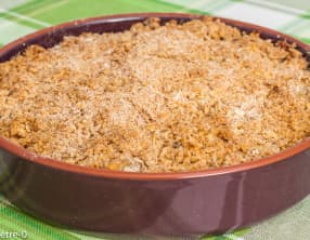 Streusel aux pommes poires et châtaignes