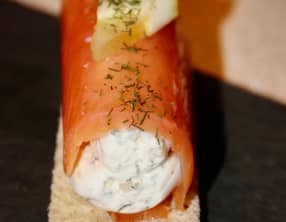 Bûchettes salées au saumon