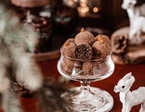 Truffes au chocolat sans sucre sans beurre