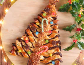 Sapin feuilleté au chocolat