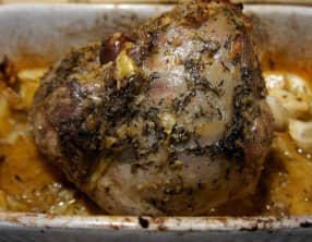 Gigot d'agneau au thym