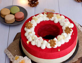 La couronne à la fraise et à la vanille