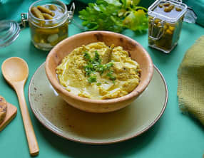 Tartinade cornichons, câpres, parmesan et amandes
