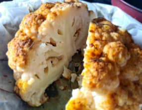 Chou-fleur rôti en papillote