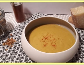 Velouté de carottes au lait concentré non sucré