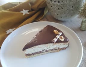 Entremets vanille praliné