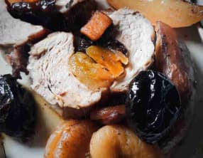Filet mignon de porc farci aux fruits secs
