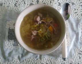 Soupe rustique de canard