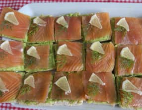 Toasts au saumon fumé et avocat