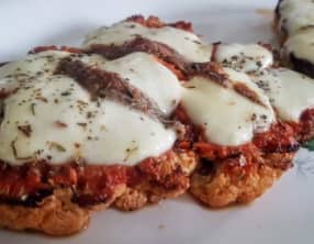 Pizza sans gluten, pâte chou fleur