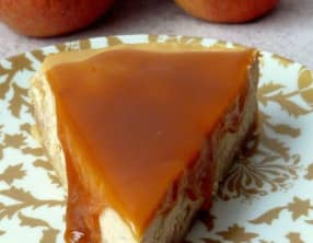 Cheesecake aux pommes et caramel beurre salé