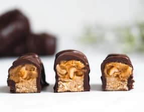 Snickers maison vegan et sans gluten
