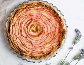Tarte rose aux pommes