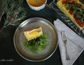Terrine de lotte aux crevettes, mayonnaise safranée
