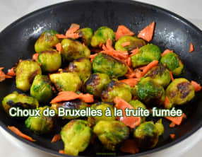 Choux de Bruxelles à la truite fumée