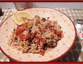 Riz aux fruits de mer et chorizo au Cookéo
