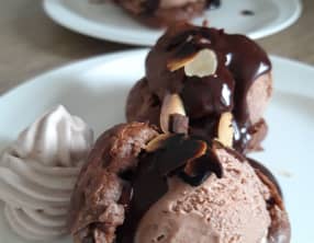 Profiteroles tout chocolat