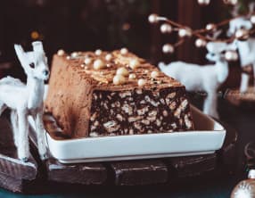 Gâteau au petit beurre et au chocolat sans cuisson