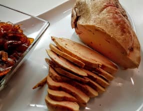 Foie gras confit au sel