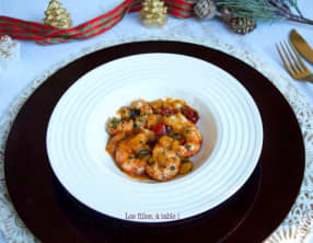 Gambas sautées à la mangue