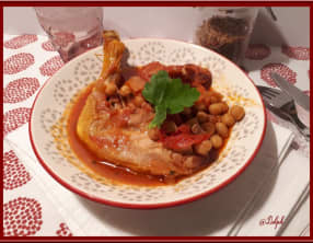 Poulet aux pois chiches et chorizo