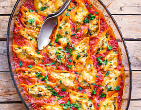 Gratin de pâtes farcies