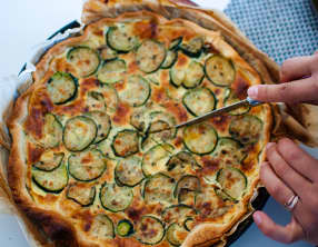 Quiche facile courgettes chèvre