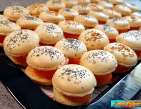 Macarons au chèvre frais et saumon