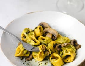 Tortellinis vegan aux lentilles et champignons