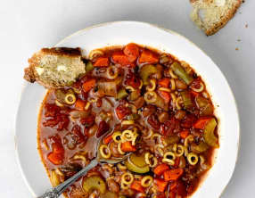Soupe minestrone vegan