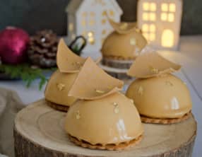 Le dôme à la noix de pécan et au café