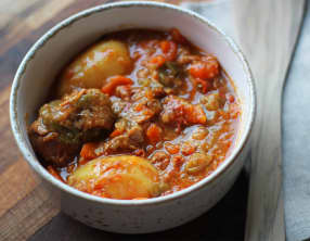 Sauté de veau au safran