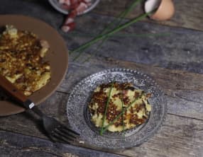 Galette de choucroute au lard