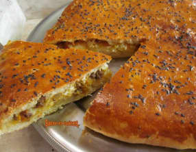 Galette à la viande hachée et au fromage