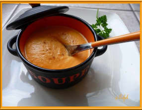 Velouté de carottes au lait concentré