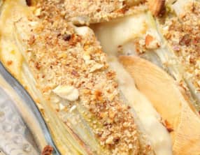 Gratin de riz au poulet et chicons