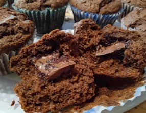 Les muffins cœur Nutella