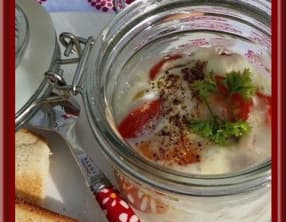 Œufs cocotte au chèvre