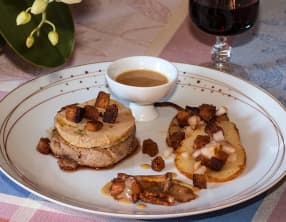 Tournedos de veau façon Rossini à la poire