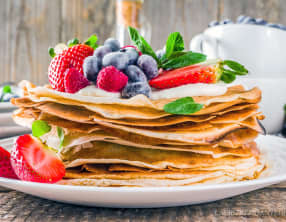 Crêpes bleu blanc rouge