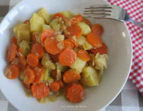 Fondue de poireau aux carottes et pomme de terre