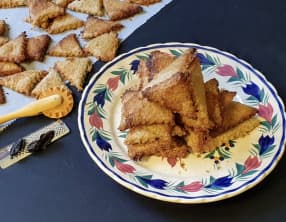 Triangles sablés au sarrasin