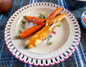 Carottes laquées au miso