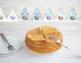 Pâte à crêpe sans lactose au butternut et tahin