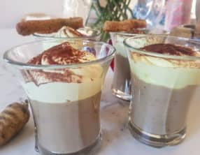 Cappuccino cerfeuils tubéreux et châtaignes