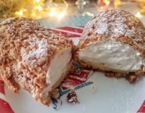 Eclairs avec craquelins à la chantilly mascarpone vanillée