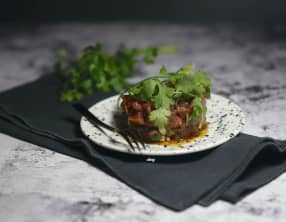 Tartare de thon rouge saveurs asiatiques